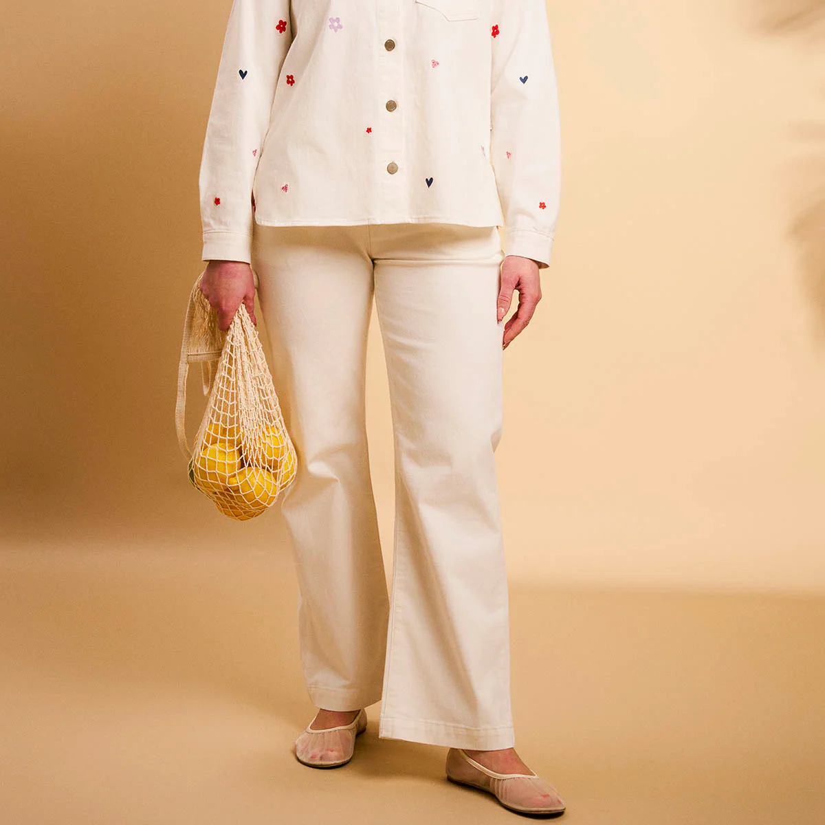 Alba-housut Symbolit, luonnonvalkoinen - Image 3