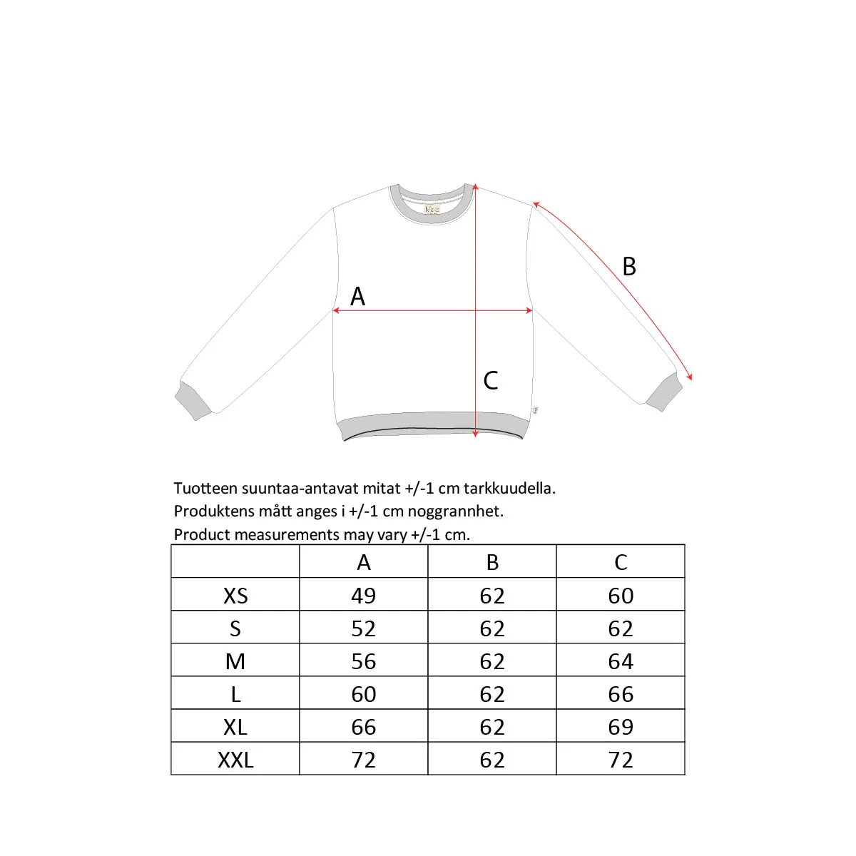 Arvokas-collegepaita aikuisille, luonnonvalkoinen - Image 7
