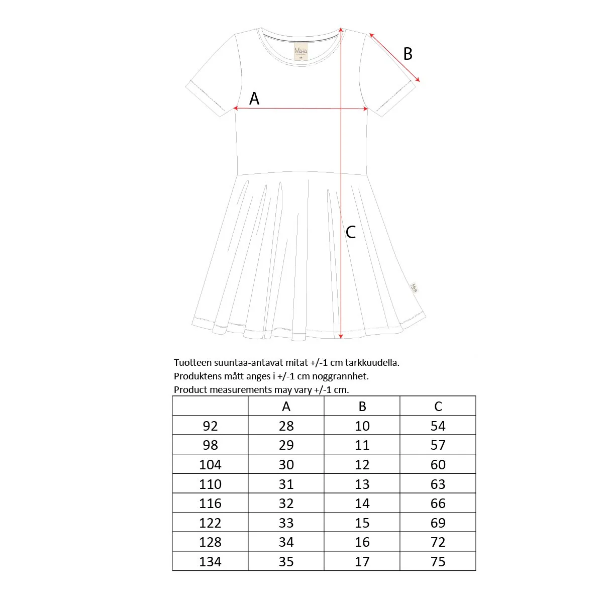Fragola-mekko, kapea, roosa - Image 3