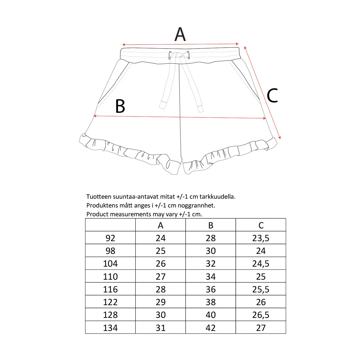 Fragola-shortsit, roosa - Image 4