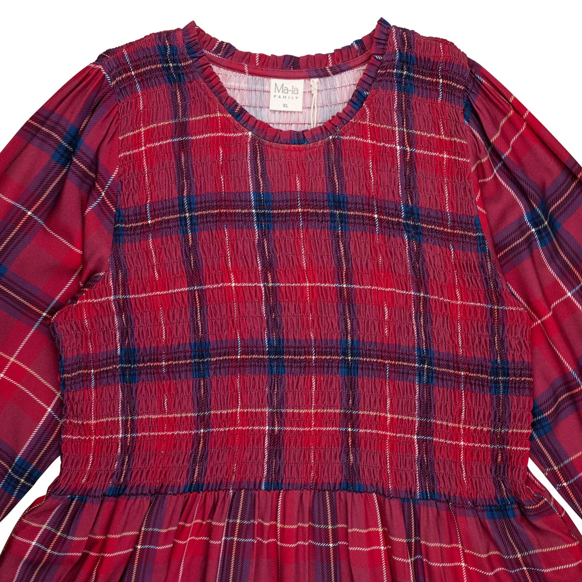 Kaarina-mekko Ristikko, tummanpunainen - Image 4