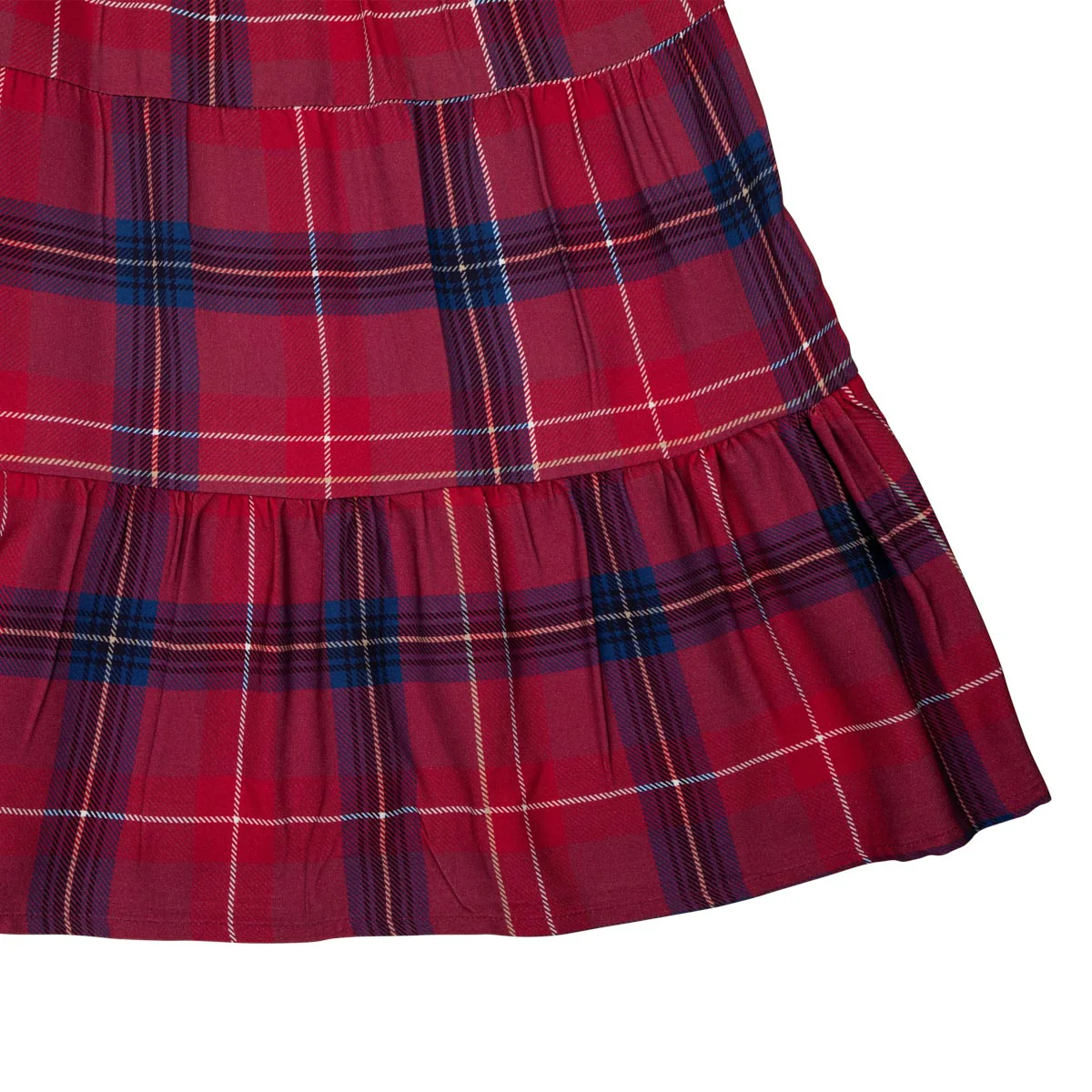 Kaarina-mekko Ristikko, tummanpunainen - Image 6