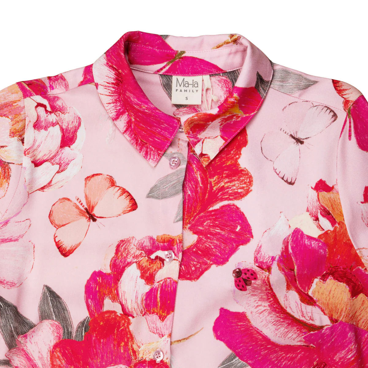 Liisi-mekko Pionit, pinkki - Image 3