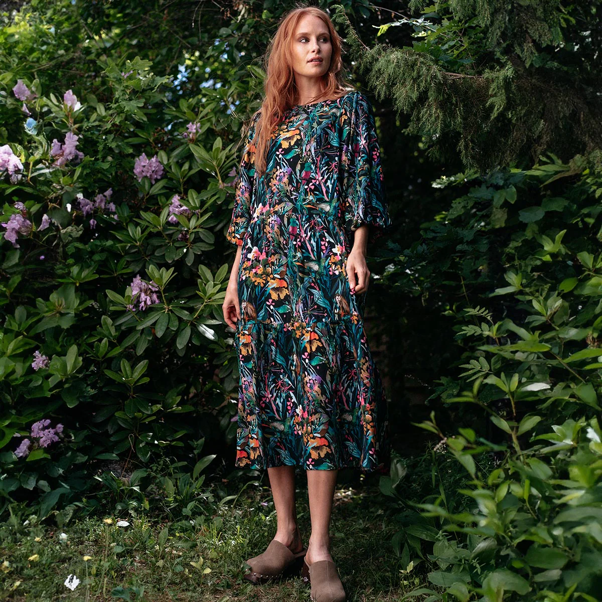 Lovisa-mekko Amazon, tummanvihreä - Image 5