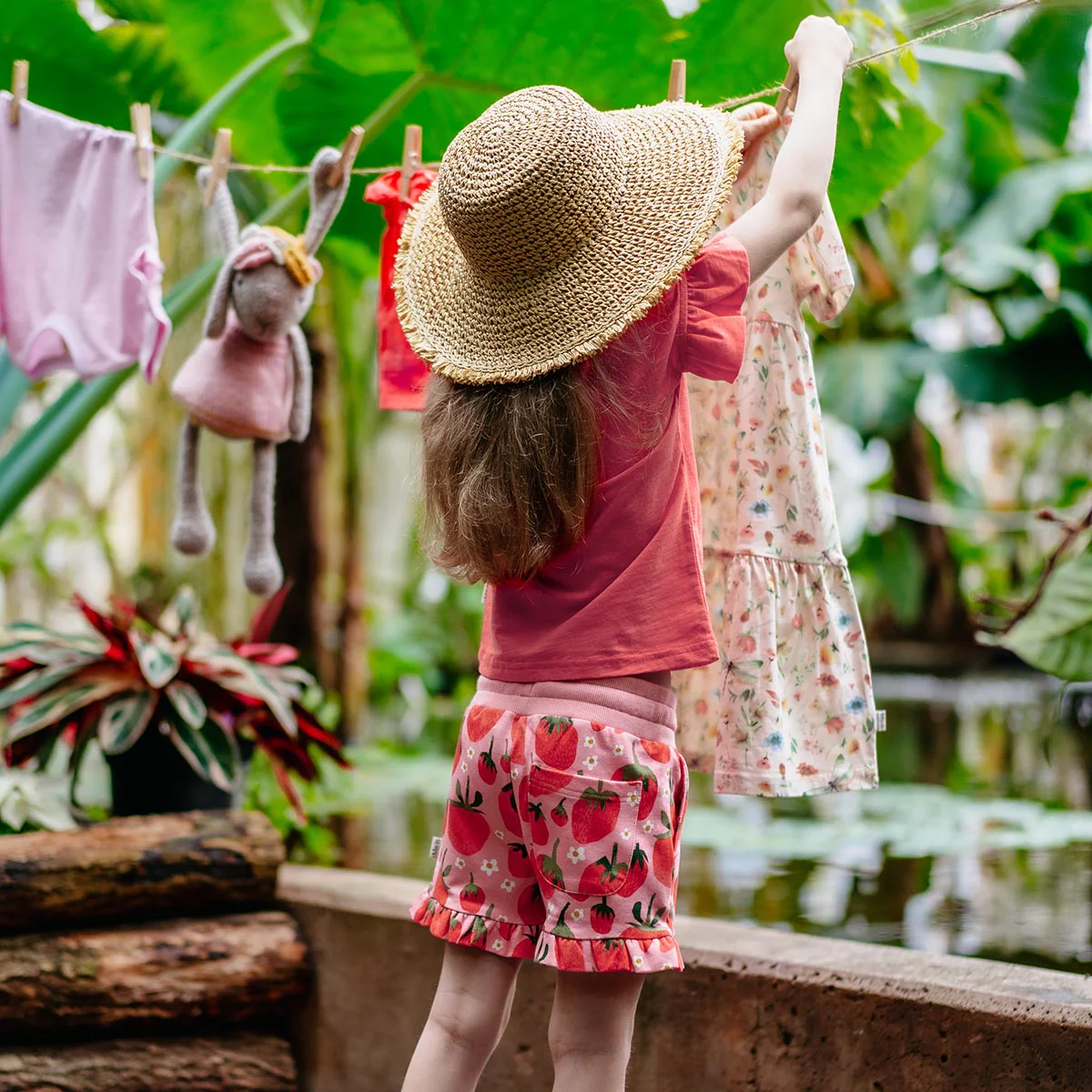 Luna t-paita, koralli - Image 4