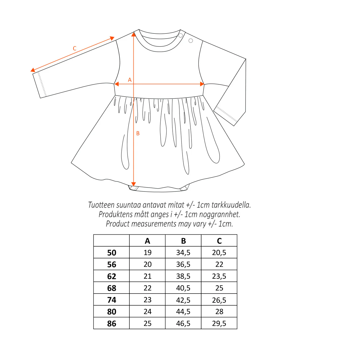 Niitty-bodymekko, lyhythihainen, vaaleanpunainen - Image 5