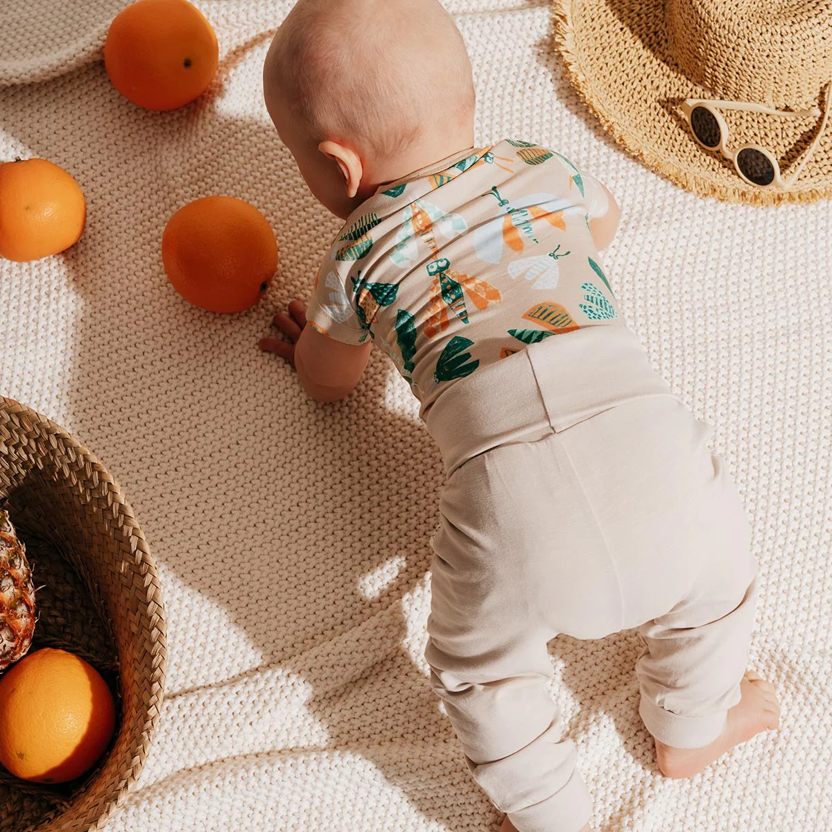 Öttiäiset-body, lyhythihainen, beige - Image 3