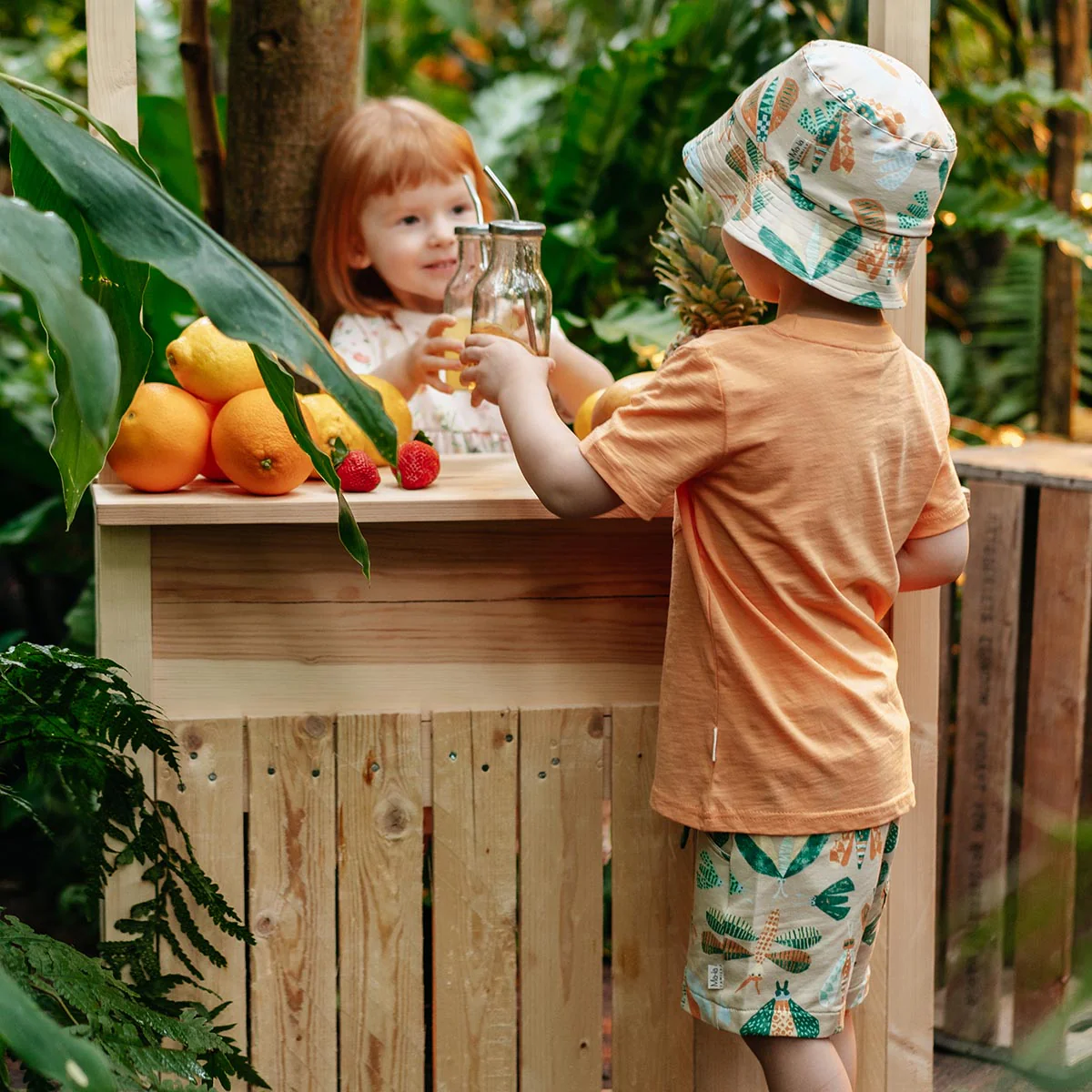 Otto t-paita, vaaleanoranssi - Image 3