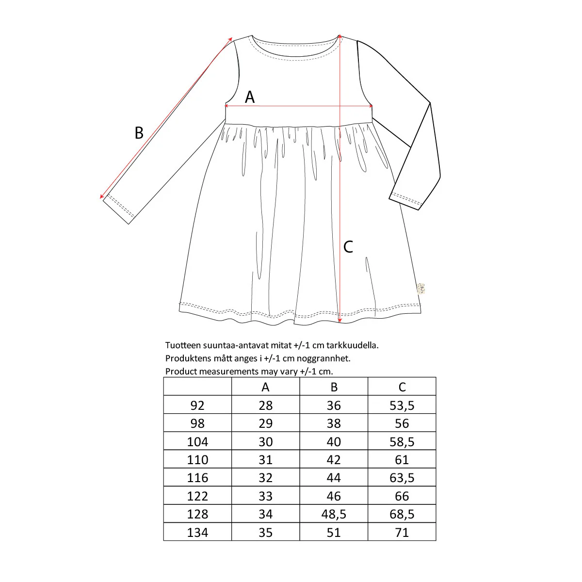 Pihlaja-veluurimekko, luonnonvalkoinen - Image 4