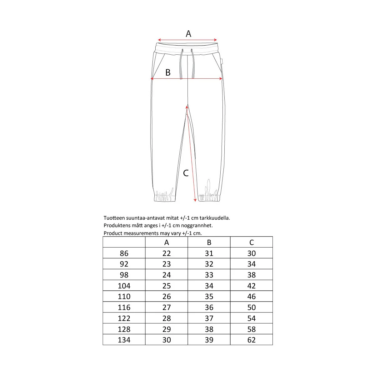 Pionit-collegehousut, pinkki - Image 5