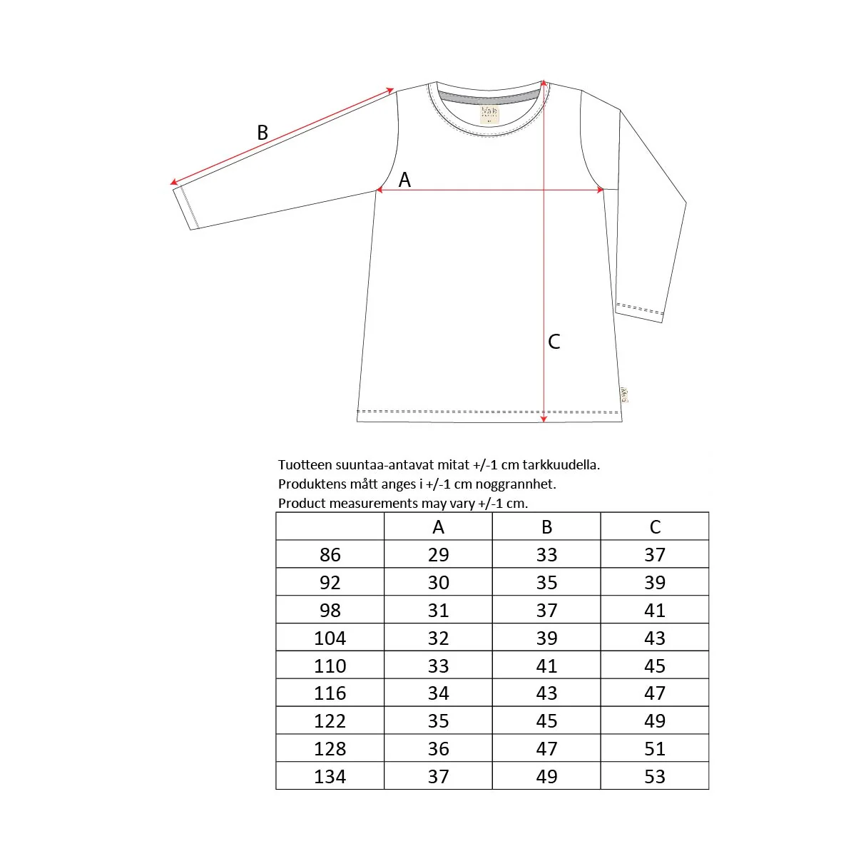 Primrose-paita, malva - Image 6