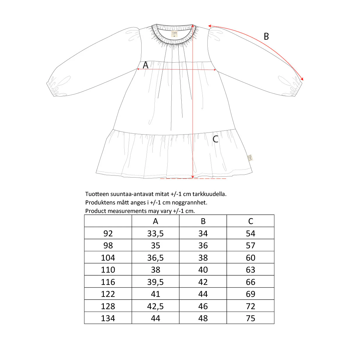 Ristikko-mekko, tummanpunainen - Image 4