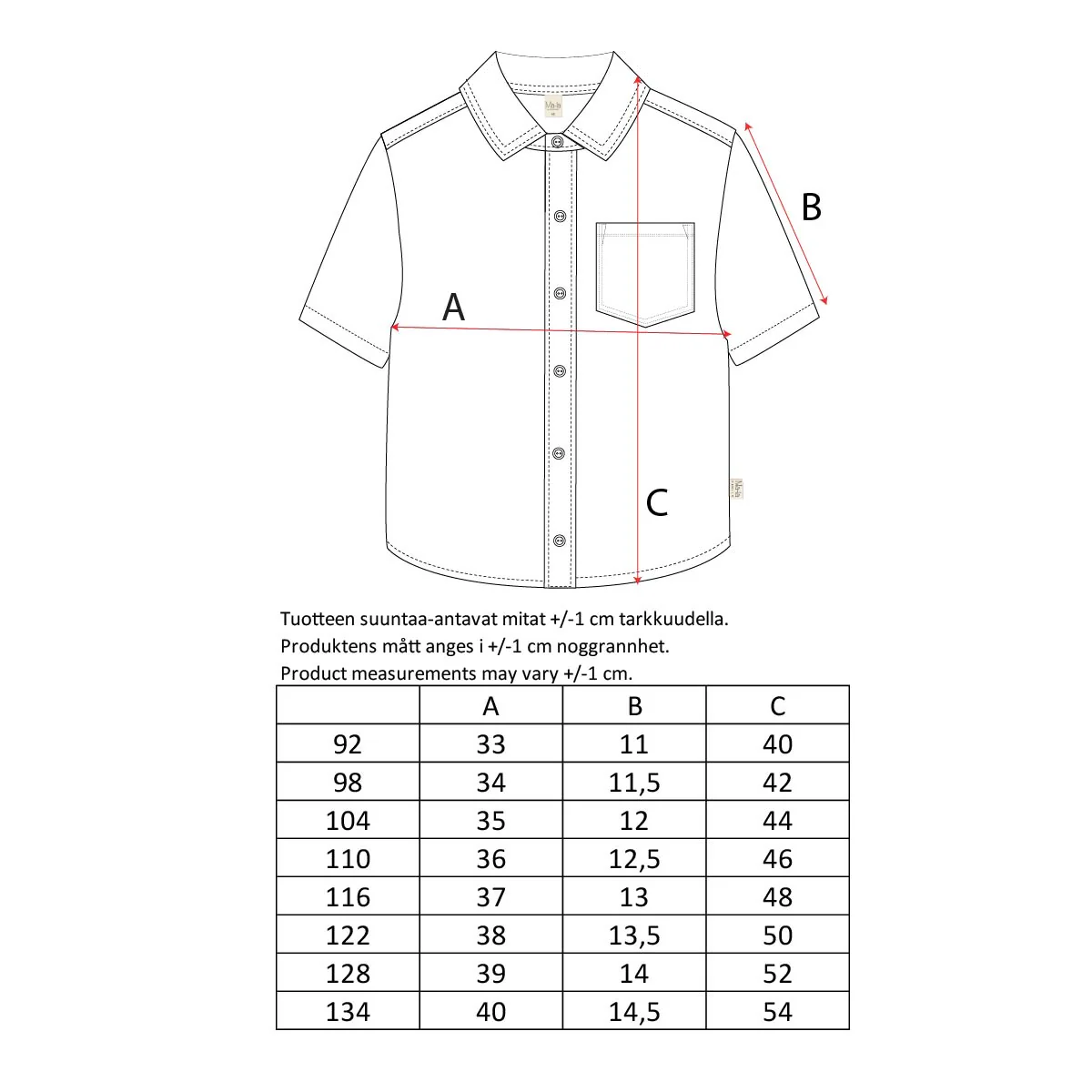 Ruutu-kauluspaita, vaaleansininen - Image 5