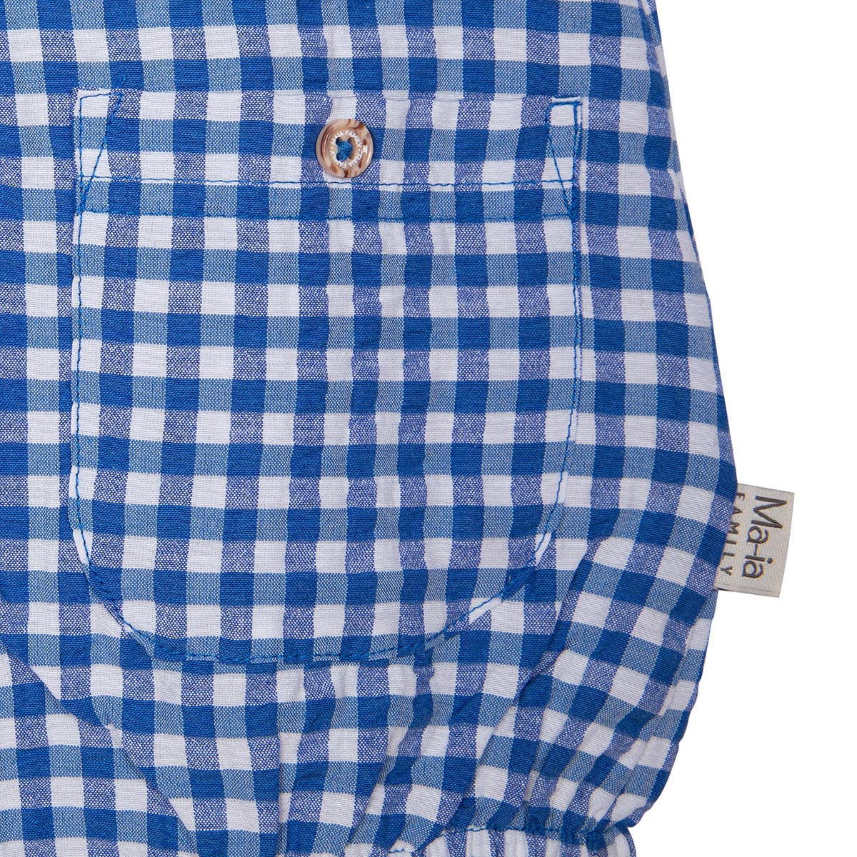 Ruutu-leikkipuku, sininen - Image 6