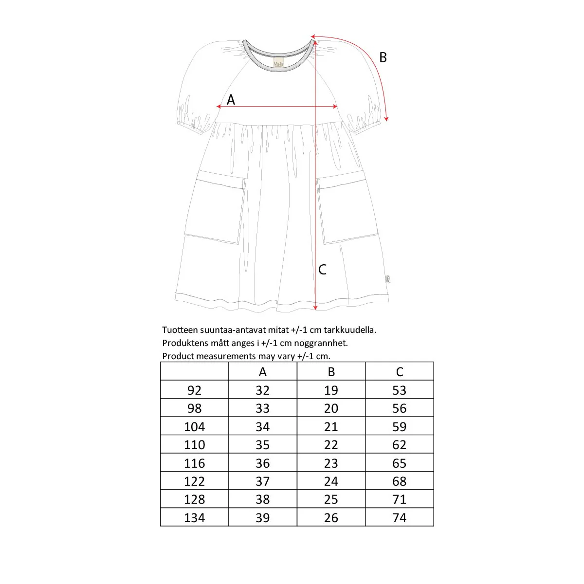 Ruutu-mekko, vaaleansininen - Image 4