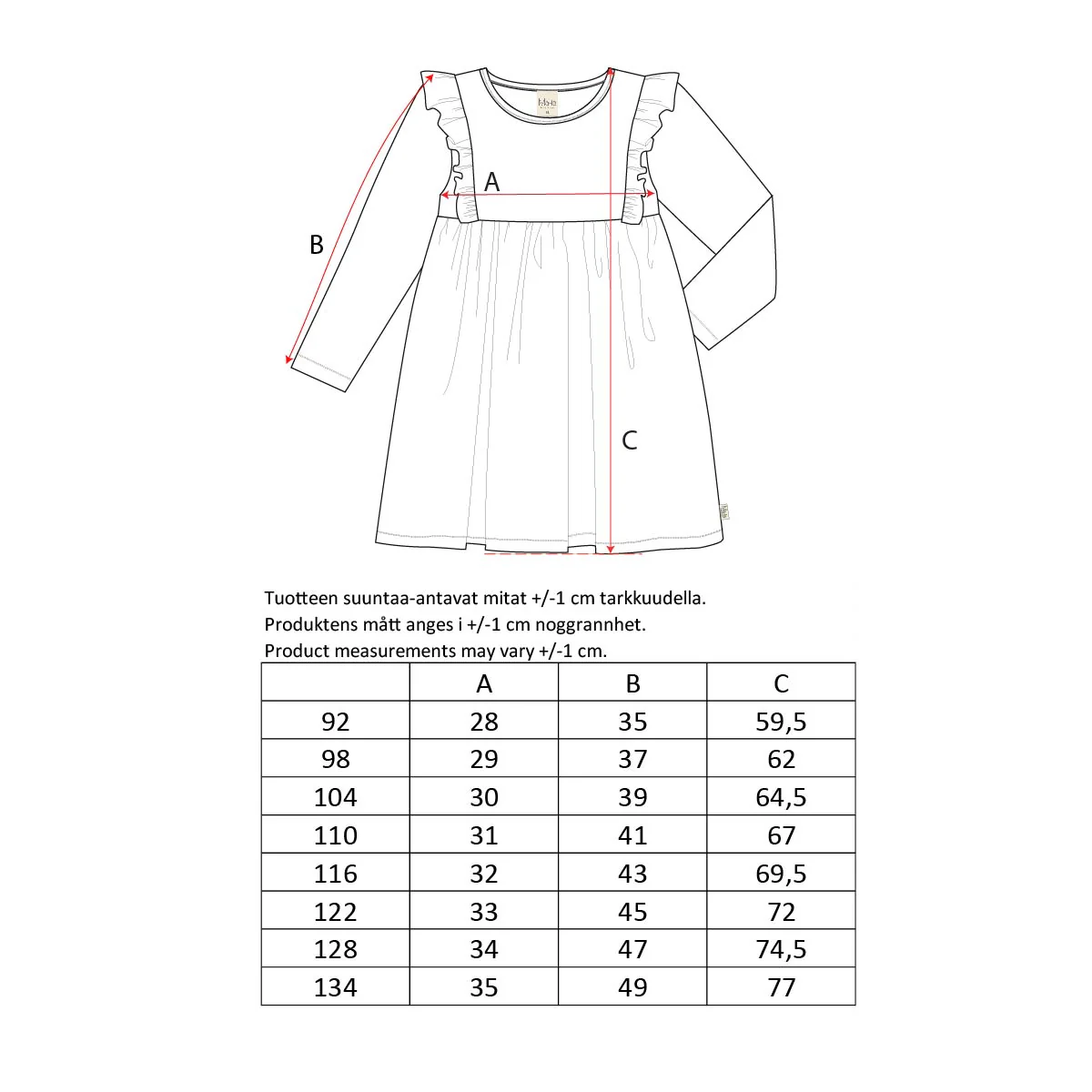 Satumetsä-mekko, roosa - Image 4