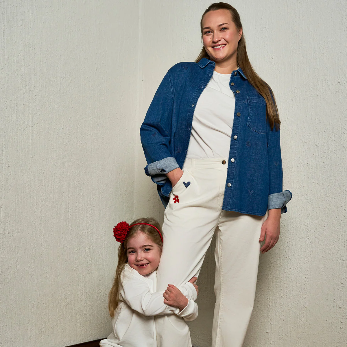 Selma-paita Sydämet, sininen - Image 3