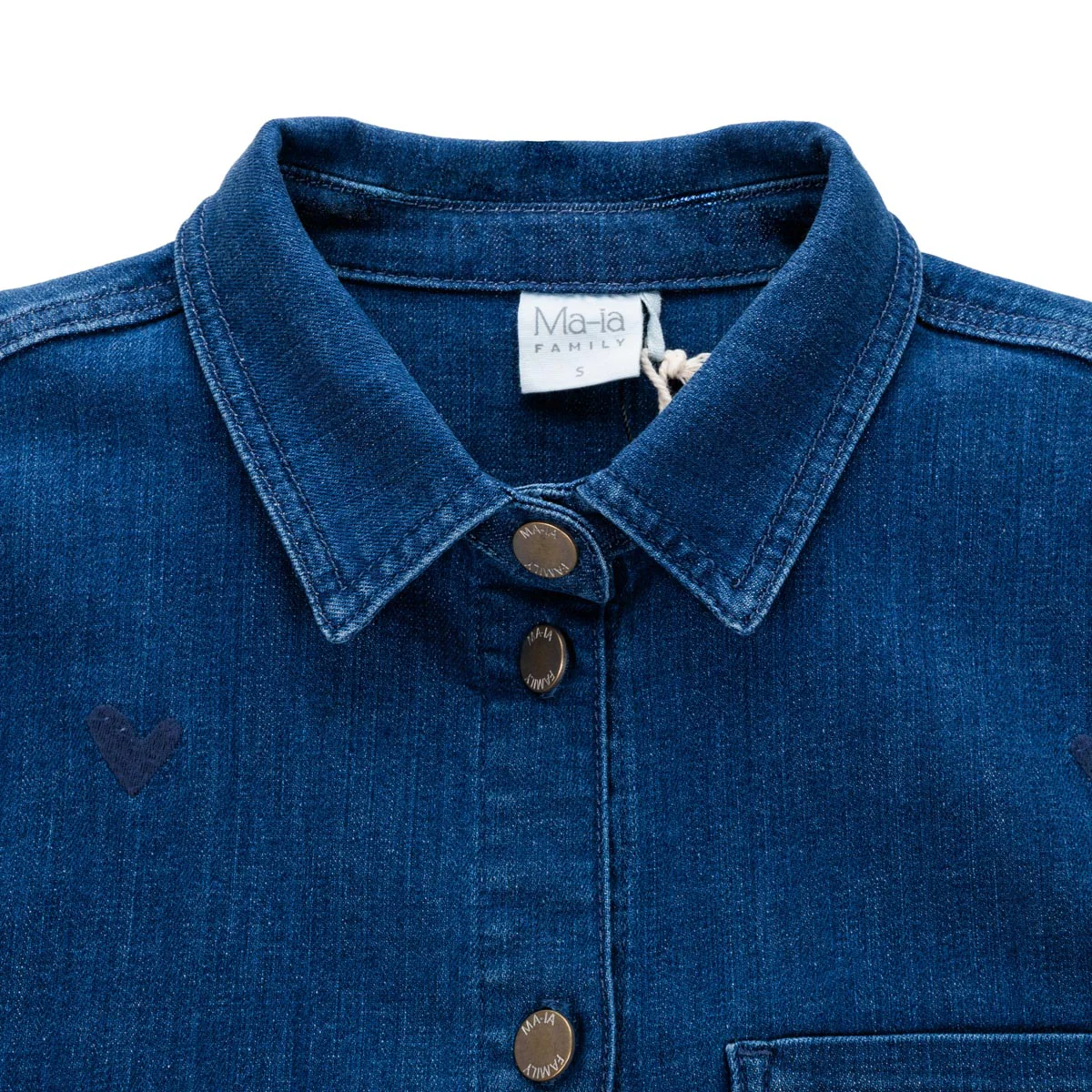 Selma-paita Sydämet, sininen - Image 6