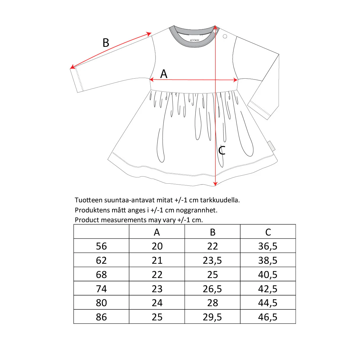 Sitruuna-bodymekko, luonnonvalkoinen - Image 3