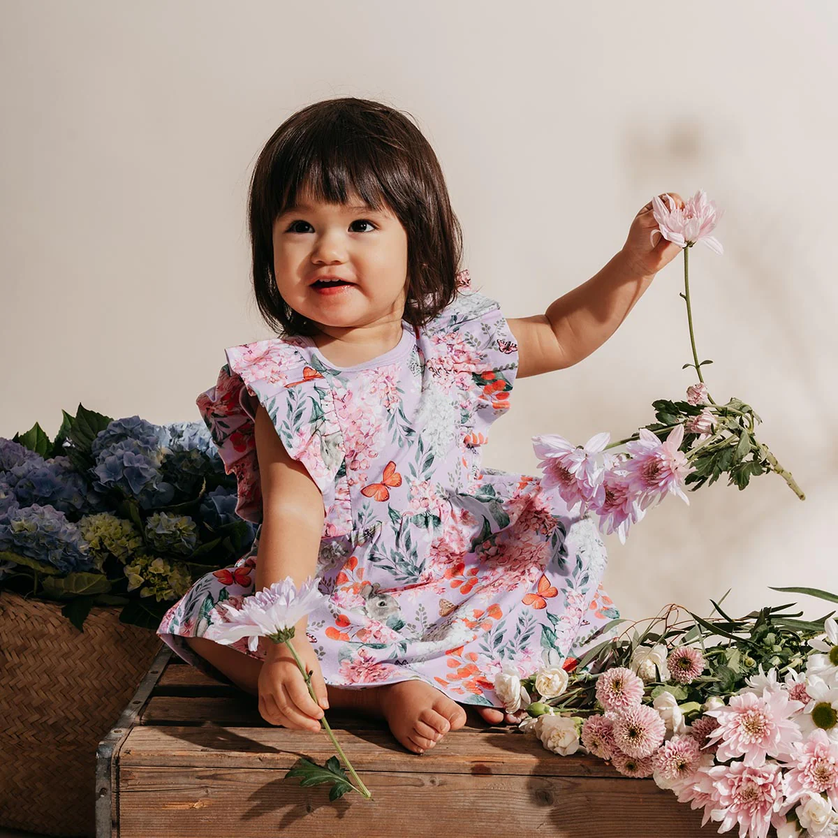 Syreenit-mekko vauvalle, laventeli - Image 3