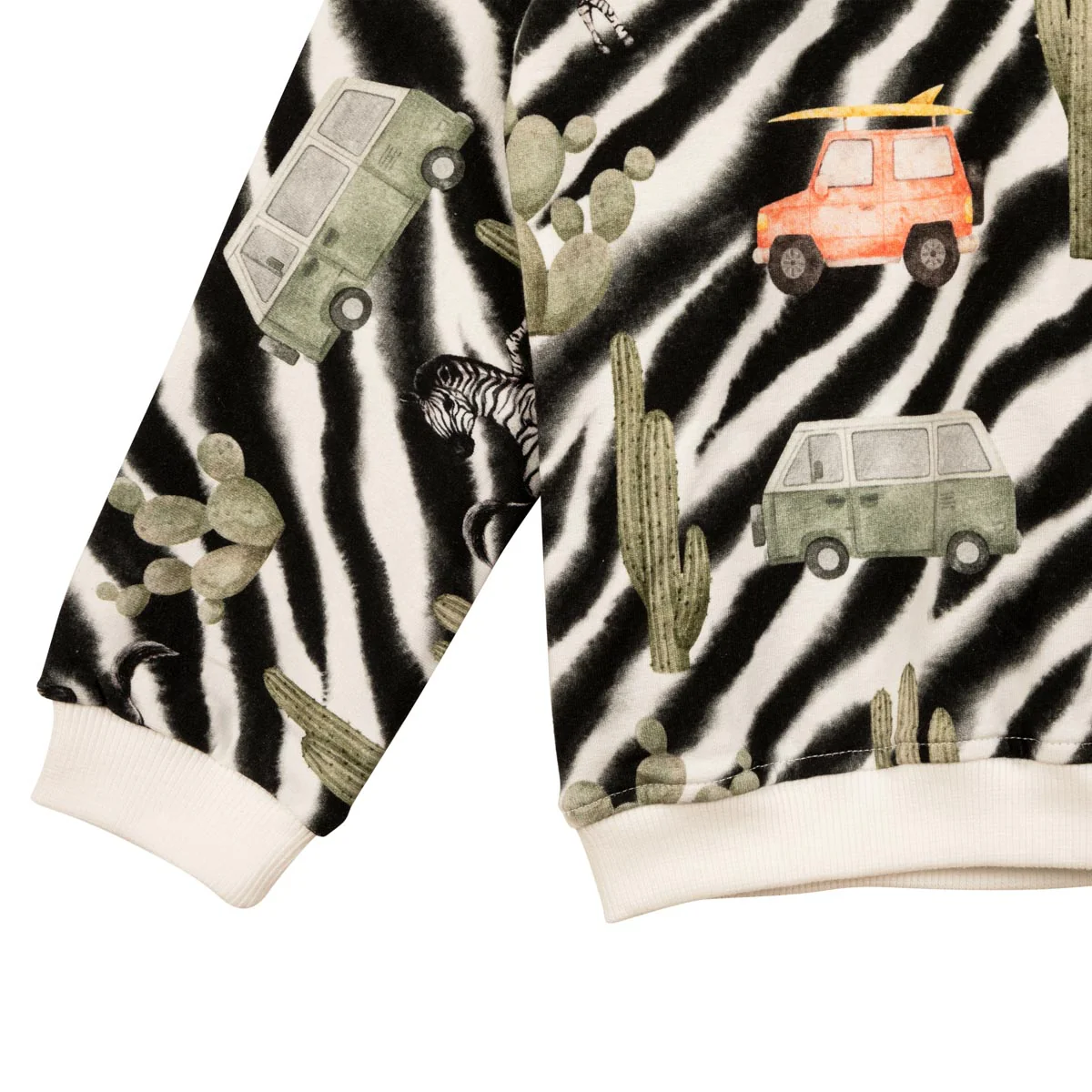 Zepra-collegepaita, musta/valkoinen - Image 6